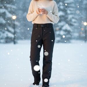 Opermeyer Like New Thermolite Stiletto Women's Stirrup Ski Pants in Black Size 6